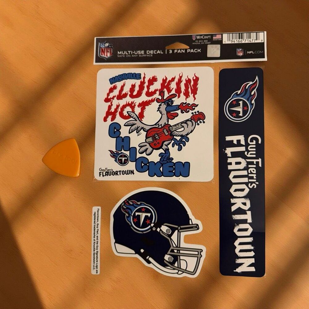 Texans WinCraft NFL Guy Fieri’s Flavortown 5.5'' x 7.75'' 3 PK Fan Decal Set